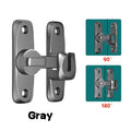 90/180 Degree Flip Door Lock Home Security Sliding Door Latch Small Gate Latches Hardware Anti-Theft Lock Zinc Alloy Door Bolts