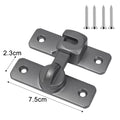 90 Degree Window Drawers Cabinet Locks Stainless Steel Hook Latch Barn Door Latch Bolt Hooks Sliding Gate Buckles Hardware