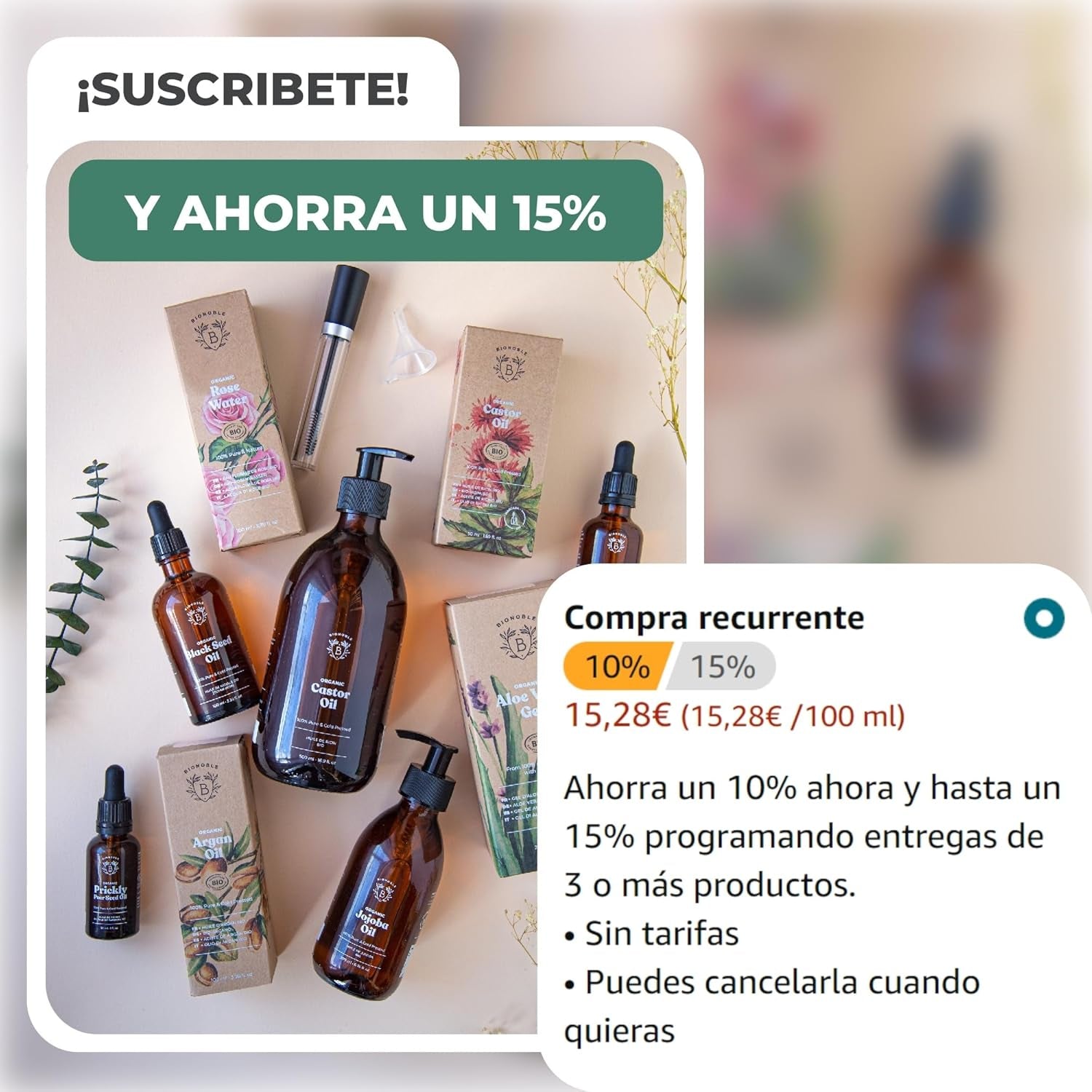 BIONOBLE Aceite De Jojoba 100 Puro Y Natural, Bio - Pelo, Piel - 100Ml | Prensado En Frío, Sin Hexano - Anti-Imperfecciones - Aceite Jojoba Puro, Jojoba Oil Organic Cold Pressed - Botella De Vidrio