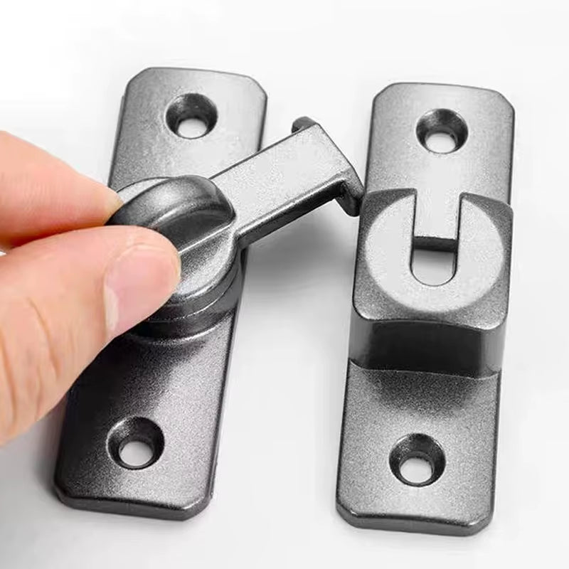 90 Degree Window Drawers Cabinet Locks Stainless Steel Hook Latch Barn Door Latch Bolt Hooks Sliding Gate Buckles Hardware