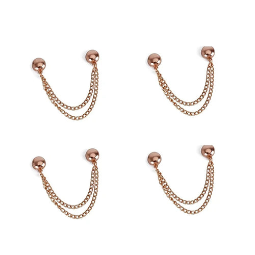 4PCS Magnetic Clothing Clips Multi-Function Magnetic Strength Buttons Clips Pinless Brooch Clips for Women Clothes Cardigans